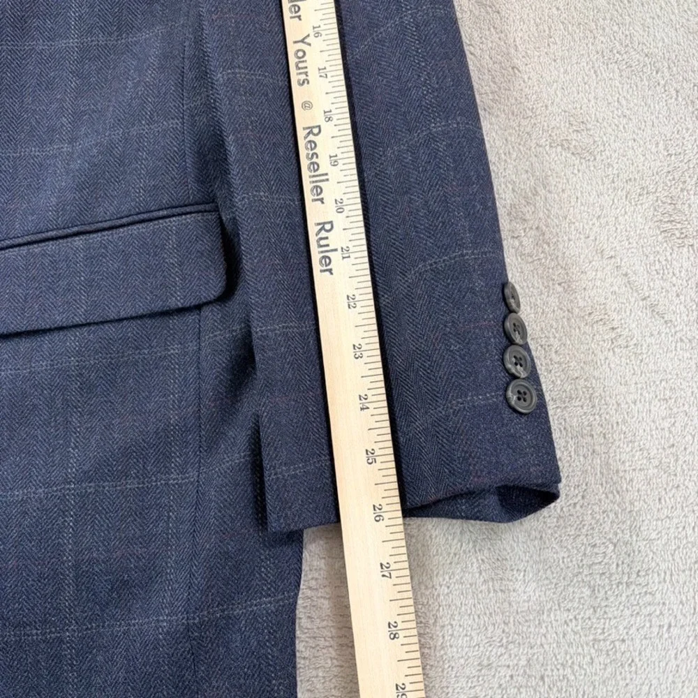 Lauren Ralph Lauren 2 Button Sport Coat Blazer Jacket Men 52R Multi WindowPane
